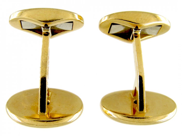 Cabochon Sapphire & 18ct Gold Cufflinks by Wempe
