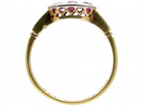 Ruby & Diamond Art Deco Ring