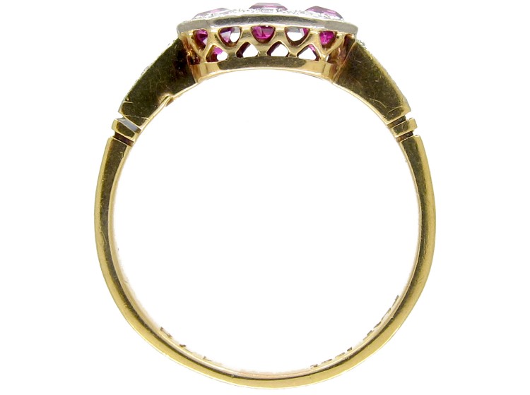 Ruby & Diamond Art Deco Ring