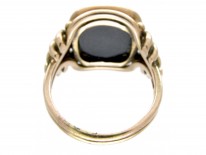 Sardonyx Intaglio Signet Ring