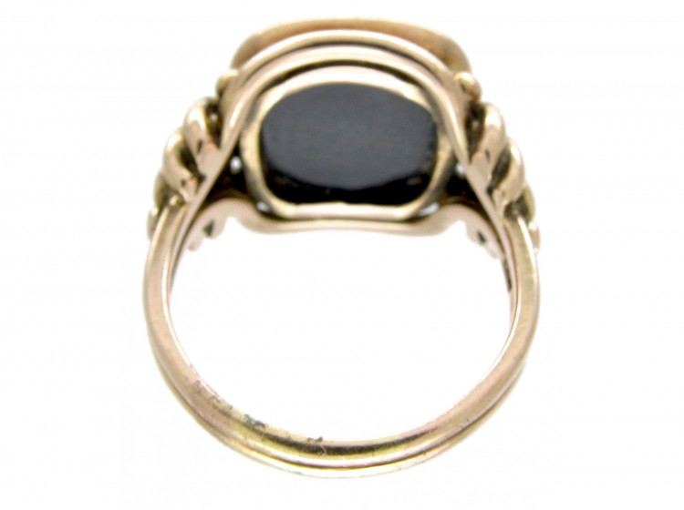Sardonyx Intaglio Signet Ring