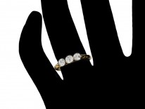 Diamond Three Stone Edwardian Ring
