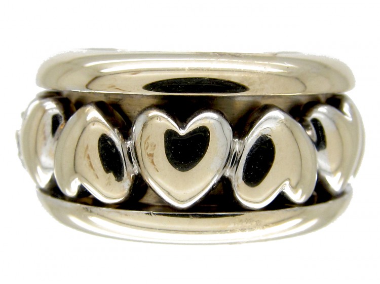 Piaget 18ct White Gold & Diamond Heart Ring