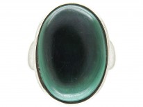 Silver ​& Malachite Ring
