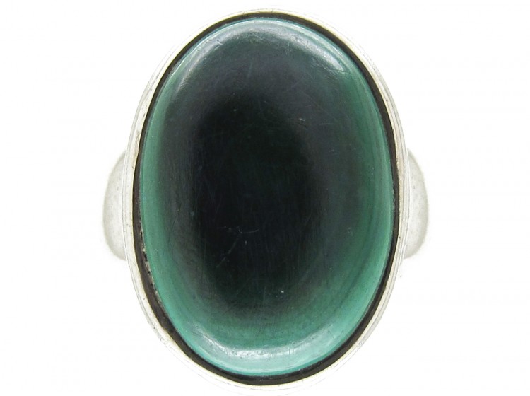 Silver ​& Malachite Ring