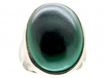 Silver ​& Malachite Ring