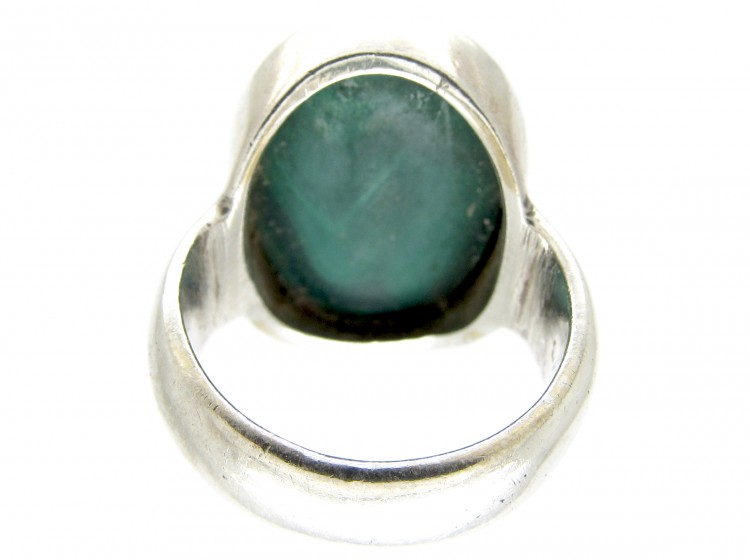 Silver ​& Malachite Ring