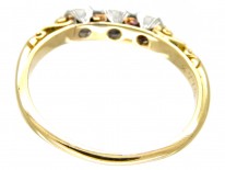Diamond Three Stone Edwardian Ring