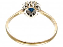 Heart Shape Diamond & Zircon Ring
