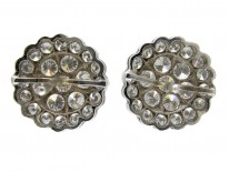 Edwardian Diamond Cluster Earrings