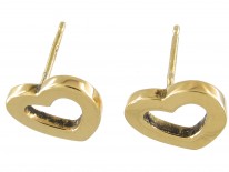 Tiffany & Co. 18ct Gold Heart Earrings