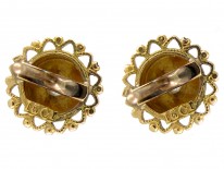 Victorian 15ct Gold & Diamond Earrings