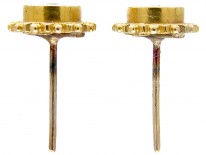 Victorian 15ct Gold & Diamond Earrings