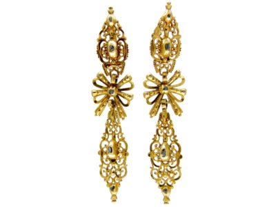 Early 18th Century Diamond Set Drop Earrings