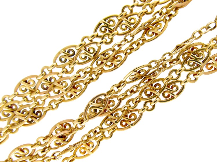 18ct Gold French Guard Chain
