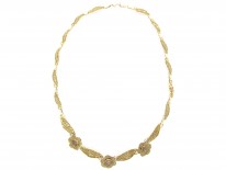 Theodor Fahrner Silver Gilt & Smokey Quartz Necklace