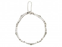 Art Deco Silver & Paste Bracelet