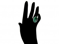 Silver ​& Malachite Ring