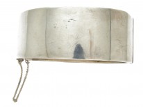 Silver Victorian Three colour Gold Overlay Bangle