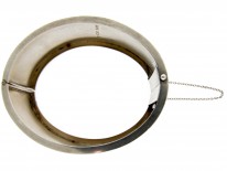 Silver Victorian Three colour Gold Overlay Bangle