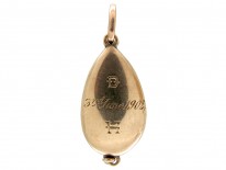 Diamond & Blister Pearl D Pendant
