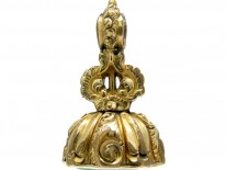 Regency Gold Cased Seal with Green Chalcedony Base