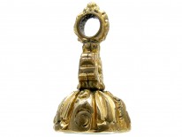 Regency Gold Cased Seal with Green Chalcedony Base