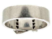 Platinum & Diamond Art Deco Buckle Ring