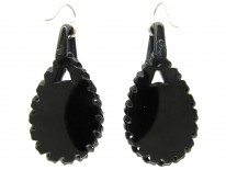 Large Victorian Jet Earrings