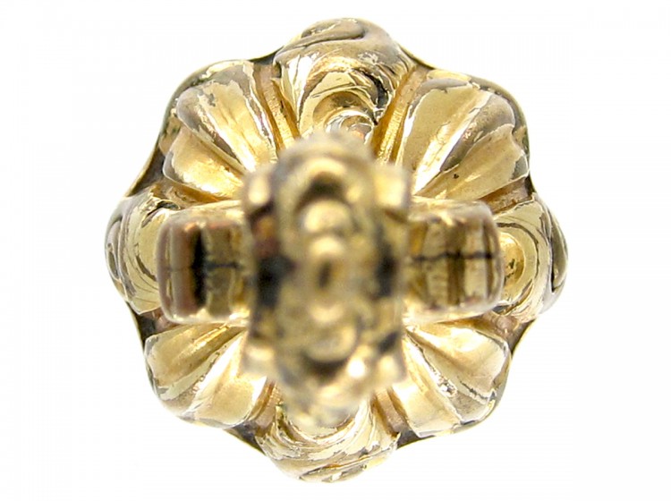 Regency Gold Cased Seal with Green Chalcedony Base