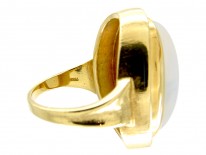 Large Gold Moonstone Ring