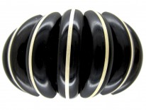Art Deco Carved Horn Bangle