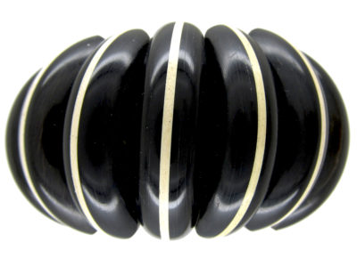 Art Deco Carved Horn Bangle