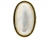 Large Gold Moonstone Ring