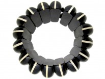 Art Deco Carved Horn Bangle