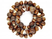 Art Deco Brown & Cream Bakelite Necklace