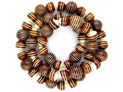 Art Deco Brown & Cream Bakelite Necklace