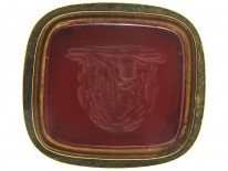 Regency Gold Cased Seal with Carnelian Base