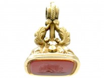 Regency Gold Cased Seal with Carnelian Base