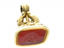 Regency Gold Cased Seal with Carnelian Base