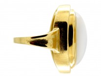 Large Gold Moonstone Ring