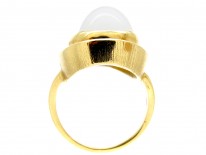 Large Gold Moonstone Ring