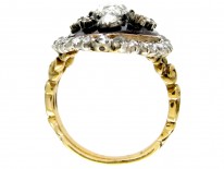 Georgian Diamond Stellar Marquise Ring