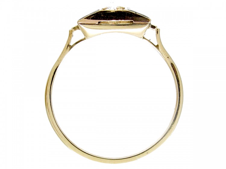 Georgian Diamond Stellar Marquise Ring