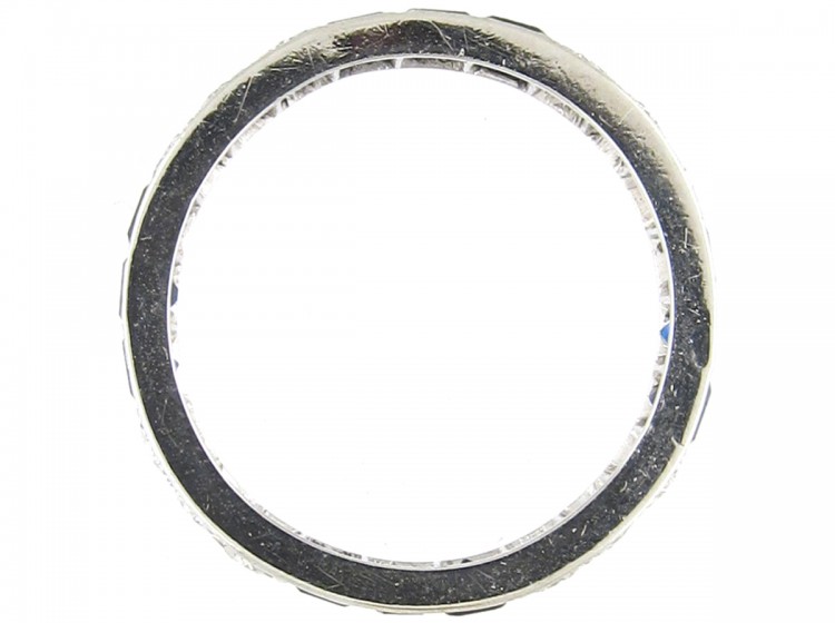 Art Deco Sapphire & Diamond Eternity Ring