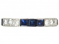 Art Deco Sapphire & Diamond Eternity Ring