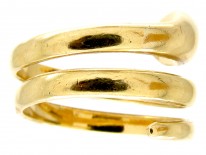 Ruby & Diamond 18ct Gold Victorian Snake Ring