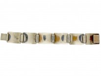 Silver & Cornelian Art Deco Bracelet
