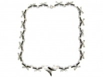 Silver Fishes Necklace