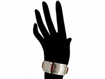 Silver & Cornelian Art Deco Bracelet